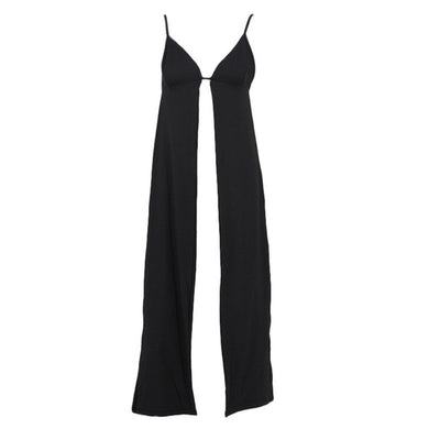 Beach Calling Black Longline Crop Top - Fashion Genie Boutique