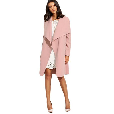 Spin Me Around Pink Waterfall Wrap Coat - Fashion Genie Boutique