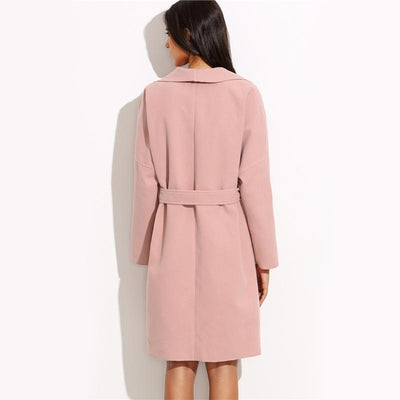 Spin Me Around Pink Waterfall Wrap Coat - Fashion Genie Boutique