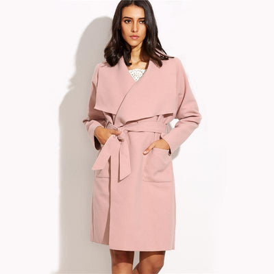 Spin Me Around Pink Waterfall Wrap Coat - Fashion Genie Boutique