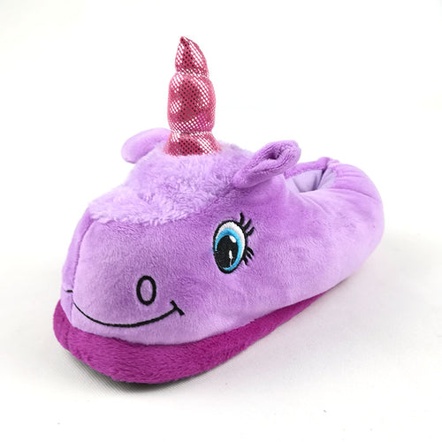 I Heart Unicorns Purple Slippers - Fashion Genie Boutique