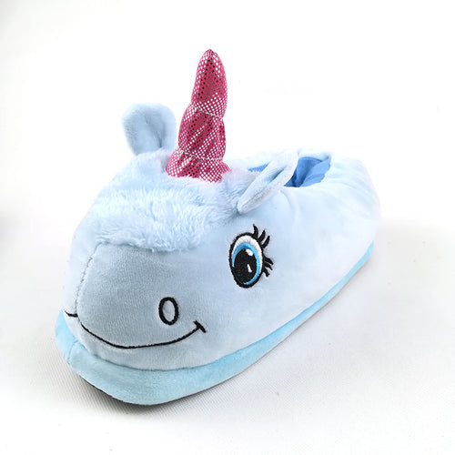 I Heart Unicorns Blue Slippers - Fashion Genie Boutique