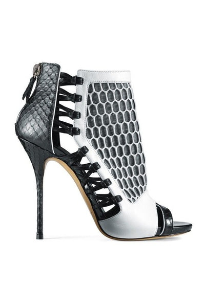 Dangerous Lust Blue Cut Out High Heels - Fashion Genie Boutique