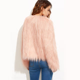 Keepsake Pink Faux Fur Coat - Fashion Genie Boutique