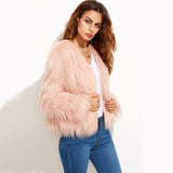 Keepsake Pink Faux Fur Coat - Fashion Genie Boutique