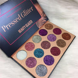 Beauty Glazed 15 Color Pressed Glitter Eyeshadow Palette - Fashion Genie Boutique