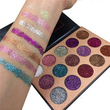 Beauty Glazed 15 Color Pressed Glitter Eyeshadow Palette - Fashion Genie Boutique