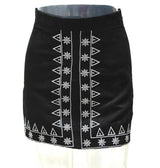 Lash Out Black Embroiderd Mini Skirt - Fashion Genie Boutique