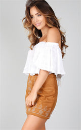 Lash Out Black Embroiderd Mini Skirt - Fashion Genie Boutique