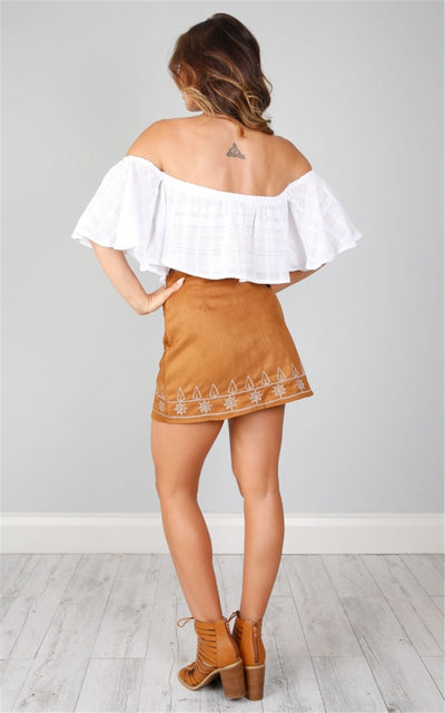 Lash Out Black Embroiderd Mini Skirt - Fashion Genie Boutique