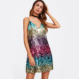 Talk That Talk Multi Sequin Mini Dress - Fashion Genie Boutique