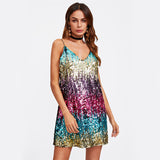 Talk That Talk Multi Sequin Mini Dress - Fashion Genie Boutique