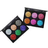 Handaiyan 6 Color Glitter Eyeshadow Palette - Fashion Genie Boutique