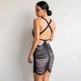 Savage Black Cut Out Mini Dress - Fashion Genie Boutique