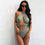 Dorina Green Monokini Swimsuit - Fashion Genie Boutique