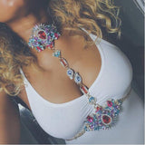 Elena Crystal Body Chain Necklace - Fashion Genie Boutique
