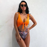 Niemo Orange Multi Monokini Swimsuit - Fashion Genie Boutique