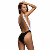 Suns Out Buns Out Black & White Extreme Cut Out Swimsuit - Fashion Genie Boutique
