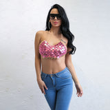 Good Gyal Pink Sequin Crop Top - Fashion Genie Boutique