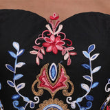 Drama Queen Black Embroidered Cape Sleeve Jumpsuit - Fashion Genie Boutique