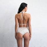 Honolulu White Fringe Bikini Swimsuit - Fashion Genie Boutique