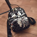 Mini Black Sequin Backpack - Fashion Genie Boutique