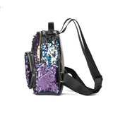 Mini Blue Sequin Backpack - Fashion Genie Boutique