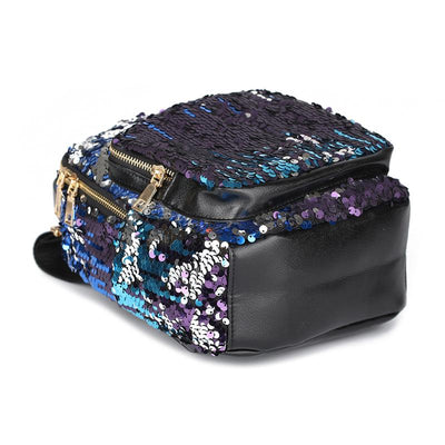 Mini Blue Sequin Backpack - Fashion Genie Boutique