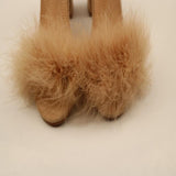 Love Bites Brown Feather Strappy Heels - Fashion Genie Boutique