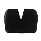 Kensington Green Strapless Crop Top - Fashion Genie Boutique