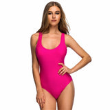 Jacey Hot Pink Padded One Piece Swimsuit - Fashion Genie Boutique