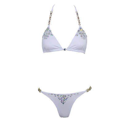 Cocktails and Canopies Green Crystal Bikini Swimsuit - Fashion Genie Boutique
