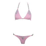 Cocktails and Canopies Green Crystal Bikini Swimsuit - Fashion Genie Boutique