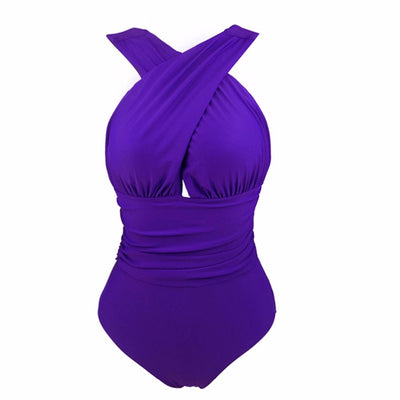 Sandy Beaches Black Padded One Piece Swimsuit - Fashion Genie Boutique