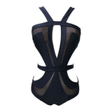 Shawna Black Cut Out Monokini Swimsuit - Fashion Genie Boutique