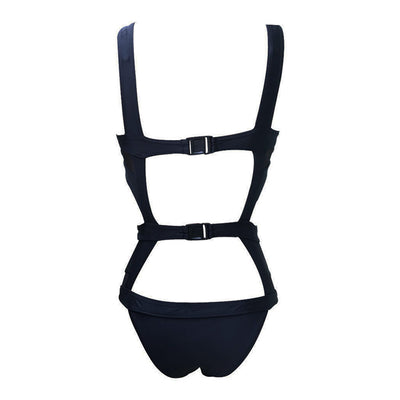 Shawna Black Cut Out Monokini Swimsuit - Fashion Genie Boutique
