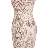 Candy Rose Gold Sequin Maxi Gown Dress - Fashion Genie Boutique