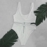 Sweet And Innocent Nude Zip Up Bikini - Fashion Genie Boutique
