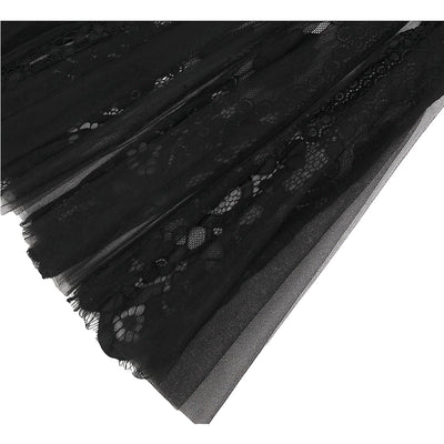 Drawn To You Black & Red Strapless Tulle Maxi Gown Dress - Fashion Genie Boutique