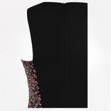 Night Of Your Life Black Asymmetrical Sequin Maxi Gown Dress - Fashion Genie Boutique