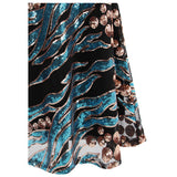 Wild Love Blue & Black Animal Print Sequin Maxi Gown Dress - Fashion Genie Boutique