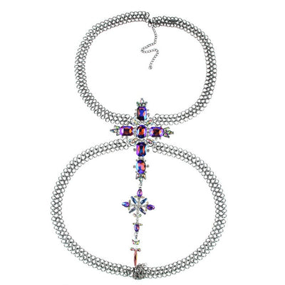 Audrey Crystal Body Chain Necklace - Fashion Genie Boutique