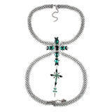 Audrey Crystal Body Chain Necklace - Fashion Genie Boutique