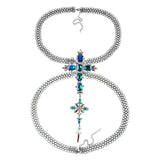 Audrey Crystal Body Chain Necklace - Fashion Genie Boutique