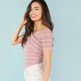 Better With You Pink Bardot Top - Fashion Genie Boutique